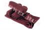 burgundy tanning salon towel